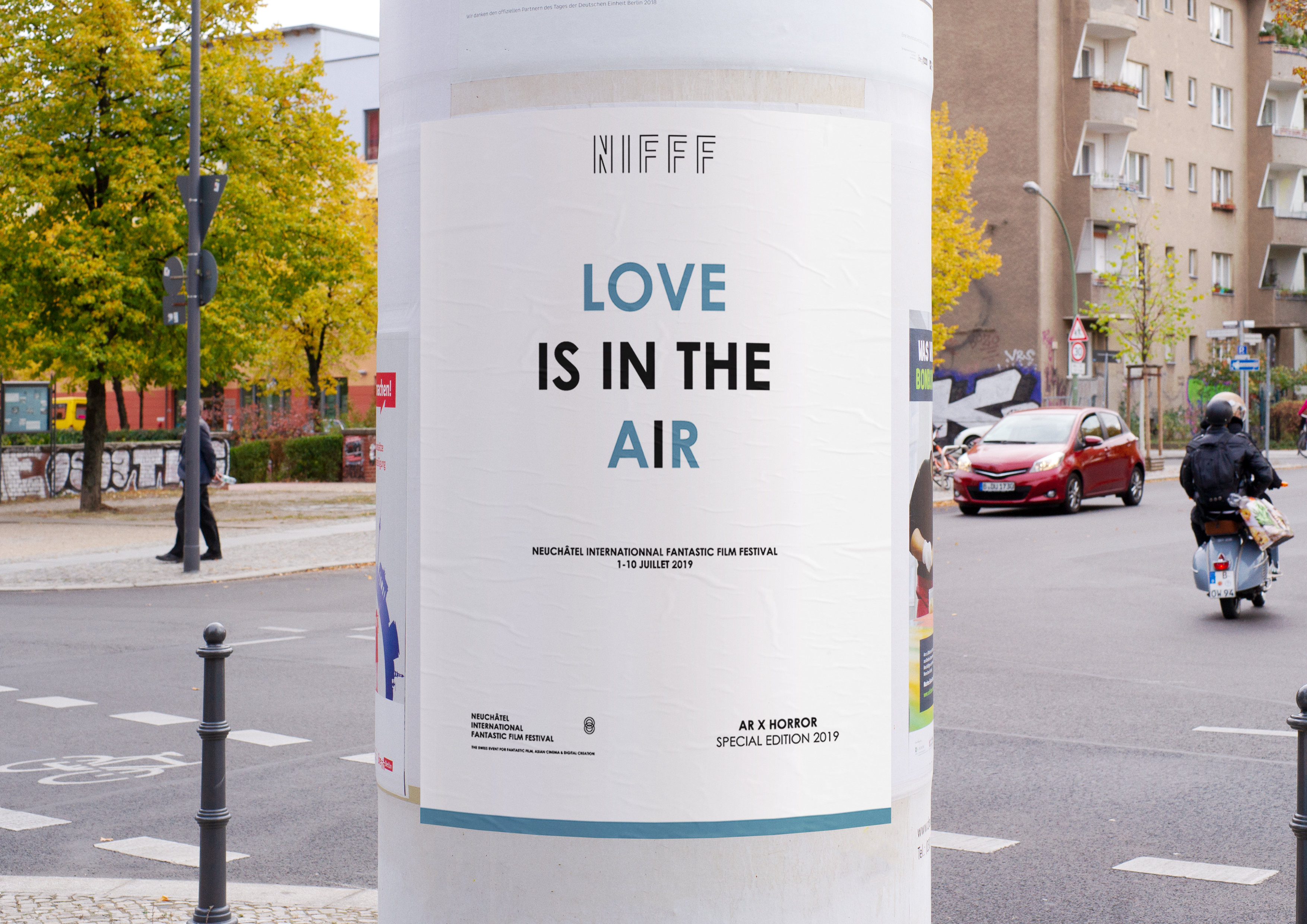 Mockup affiche en rue
